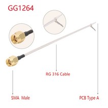 1pc RG316 케이블 SMA 여성 WIFI 무선 라우터에 대 한 PCB 솔더 피그 GPS GPRS 낮은 손실 Jackplug 와이어 커넥터, 07 SMA M to PCB A _ 03 20CM