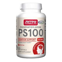 Jarrow Formulas PS100-100mg Phosphatidylserine (PS) 자로우 포뮬러스 PS100 100mg 포스파티딜세린 (PS) 30소프트젤