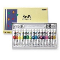 샤미 수채물감 18색 10ml 신한.오피스디포