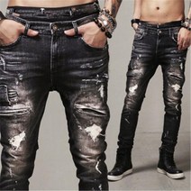 라이딩진 바이크 라이딩 오토바이 바지 팬츠 의류 액세서리 모토크로스 남성용 스트리트 복장 데님 헤비 메탈 스타일