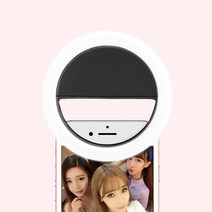 스마트폰 LED 셀카조명(블랙)/개인방송 핸드폰조명, 상세 참조, 상세 참조