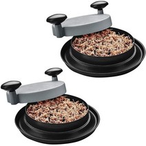육절기 ADChicken Shredder Shred Machine Meat For Pulled Pork Red Beef And Chicken Dishwasher Safe 2PCS, [01] GreyBlack