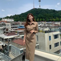 악녀일기 카인 셔츠 H 롱 원피스 벨트set