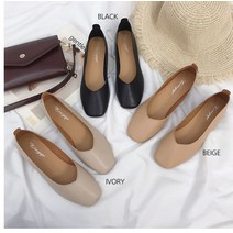 헤이라라 임산부구두 출근룩 데일리 봄신발 스퀘어 플렛슈즈 발편한 단화