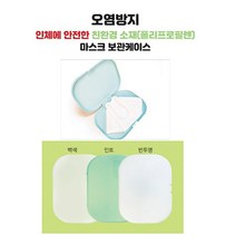 휴대용 마스크 보관함/마스크 케이스/오염방지, 민트, 1개