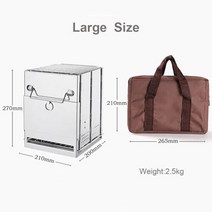 화목난로 캠핑화목난로 가정용 캄팽용 미니난로 미니 야외 장작 스토브 휴대용 캠핑 피크닉, l
