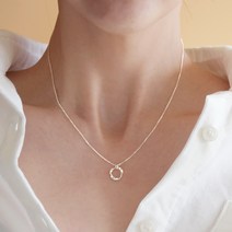 딩동샵 14K 골드도금 실버925 도형 원 심플 은 목걸이