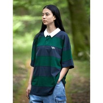 [플루크] 스트라이프 컷 럭비 카라 티셔츠 FPK101 / 1color W
