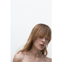 국내정품 ZARA 자라 펄 체인 초커 네크리스