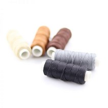 내구성 라운드 왁스 스레드 0.8mm 너비 DIY 가죽 공예 도구 스티칭 신발 핸드백 수하물 액세서리 20m/롤, 39 peacock blue