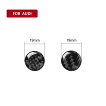 아우디 자동차 부품 조명 액세서리 자동차 에어컨 손잡이 버튼 장식 커버 트림 스티커 아우디 A6 S6 C7 A7, 01 Carbon Fiber