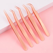 CMCOSMETIC 오팔리오스 속눈썹 핀셋 전문가용, 3-4, 레인보우, 1개