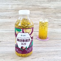 짱구샵 백향과 수제패션후르츠과일청 신정푸드 패션후르츠 퓨레 1kg, 1개