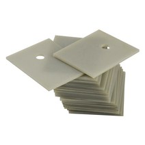에어컨부품 10pcs 질화 알루미늄 세라믹 기판 열 전도성 절연 세라믹 to-2202472643p3 질화 알루미늄, 0.6x20x25 구멍 3.8