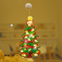 크리스마스 장식등 등창 걸이 장식등 쇼윈도 매장 LED 흡반등 소등, 빅 트리