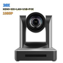 IT 화상 회의 웹캠 카메라 비디오 인터넷 강의 NDI PTZ 줌 60fps USB HDMI LAN SDI 유튜브 교회 방송용 12X 20X 30X, [02] HD510A  20X