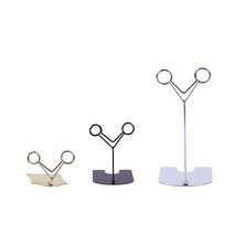 Y형 POP 골드 실버 블랙 네임택 메모 홀더 가격표 꽂이 쇼클립 베이커리, 골드 15cm