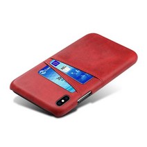 카드수납 아이폰x케이스(레드)/ 아이폰가죽케이스