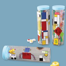 [아트랄라]몬드리안투명필통만들기(1개)필통꾸미기/수납통만들기, 단품