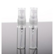 향수 오일 케이스 공병 어메니티 2 개몫 5ml 10ml 유리 미니 휴대용 스프레이 병 빈 유리 병 리필 형 분무기 여행 액세서리