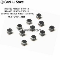 SMD 자기 접착제 차폐 전원 인덕터 0.47UH ~ 100UH NR2520 NR3015 NR4018 NR4020 NR6028 NR604, 10 NR8040_01 0.47UH