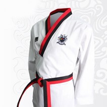 남성용 여성용 고급 WTF로고 태권도 품새도복 수련생