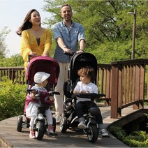 시크 프리미엄 플러스 다기능 세발자전거 유아 유아용 자전거, 시크P-블랙네이비