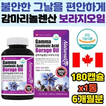 여성 생리 피부 불편함 개선 감마리놀렌산 보라지오일 혈행개선 혈중콜레스테롤 LDL HDL 식약처인증 달맞이꽃 6개월분 월경전후 컨디션 불편함 보라지꽃종자유 borage 불포화지방산