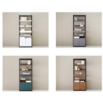 창고보관 드레스룸 투명정리함 1개 원룸옷장 드레스룸수납장 시크한인테리어 오래쓰는 깔끔한느낌 안경수납, 그레이