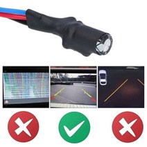 역방향 카메라 DC 12V 전원 필터 어댑터 정류기 간섭 방지 설치 키트 VW canbus용, 한개옵션0