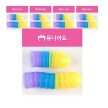 유니아트 플라스틱 계란모형 소 10p, 혼합색상, 20개