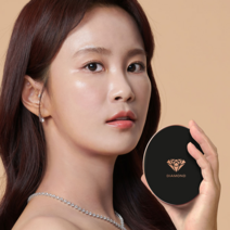 포예 다이아몬드 쿠션, 21호 핑크베이지 본품+리필
