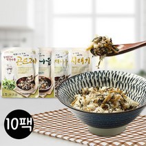 [미식관] 윤영근의 비벼먹는 착한나물10팩(곤드레/유채나물/시래기/취나물), 필수선택:착한나물 유채나물 10팩, 상세설명 참조