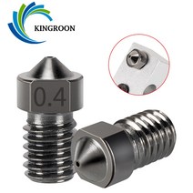 킹룬 KINGROON E3D 하드 스틸 노즐 V5 V6 M6 스레드 3D 프린터 부품 1.75mm 필라멘트 용 금형 강철 압출기 압출, [02] 06mm
