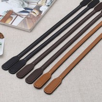 짱패브릭 (1쌍)42.5cm 스티치 토드형 가죽가방핸들 가방끈, 블랙