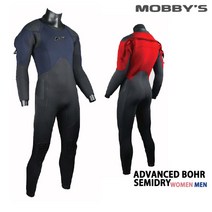 모비스 잠수복 세미드라이슈트 어드밴스 보어 5mm(남성 여성용), 레드_남-XXL