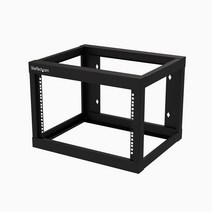 StarTech.com 19인치 서버 랙6U2포스트벽걸이 타입설치 깊이 46cm오픈 프레임 랙 RK619WALLO