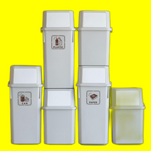 60L 가정 적층 휴지통 모리 40L 분리수거함 4p 재활용, 1개, 모리 휴지통 (60L 그레이 4p)