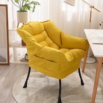 암체어 안락 수유 휴식 거실 안락의자 모유수유 소파, 레드(코튼 린넨) -페달