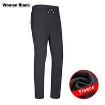 Lngxo 양털 하이킹 바지 여성 softshell 트레킹 등산 캠핑 스키 바지 야외 방수 겨울 따뜻한 바지 플러스 사이즈, 여성 흑인, 4xl