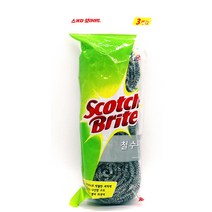 3M 철수세미 3입 스텐수세미 찌든때 제거 45g 3개입