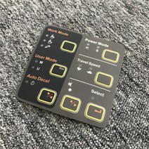 현대 굴삭기 R60-7 디스플레이 스티커 버튼 데칼에 적합, 한개옵션0