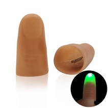 마술도구 마술사 마술 엄지손가락 빛 장난감 성인 마술 트릭 소품 블루 라이트 led, 초록