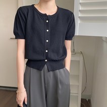[당일출고] 반소매 단추 가디건 S068 제롬반팔