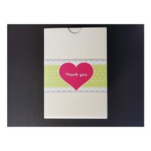 [띠지/띠종이]연두땡큐(대)-가로형 세로형 /1묶음(100ea), 세로