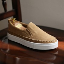 남성 스웨이드 키높이 슬립온 3.5cm굽