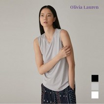 [올리비아로렌] 브이넥 핫픽스 티셔츠VOBANXM3331