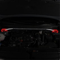 신형 투싼 nx4 엔진룸 보강킷 스트럿바 자동차용품 커스텀 인테리어 새차선물 몰딩, 스트럿바 (레드1P), 1개