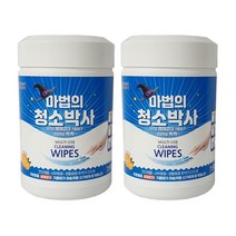 유한그린텍 마법의 청소박사 180매 x 2개 (원통형) 일회용 다용도 소독티슈 세정티슈, 유한그린텍 마법의 청소박사 180매 (원통형)