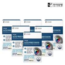 한미양행 [정상가:110 000원]루테인 지아잔틴 눈건강 비타민 영양제 500mg 30캡슐 6박스+한미생활건강 비타민D 1박스/쇼핑백증정